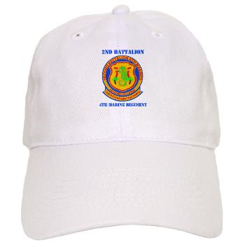 2B4M - A01 - 01 - 2nd Battalion 4th Marines with Text - Cap - Click Image to Close